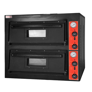 Forno a Convezione Elettrico VNTKITCHEN P2 a 2 Livelli in Acciaio Inox con 4 Vassoi, Macchina da Cucina per Ristoranti, Panetterie e Pizzerie, Automatico - Product Image 1