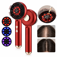 Peigne Électrique de Croissance Capillaire à Lumière Rouge en Gros, Brosse Masseur de Cuir Chevelu à Domicile, Appareil Rechargeable pour Soins Capillaires Hommes et Femmes