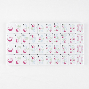 Set Mahjong Americano a Tema Spiaggia con Design di Palme e Ombrelloni Costieri, Tessere Complete, Gioco da Tavolo, Regalo per Serate di Gioco - Product Image 5