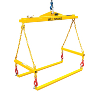 Cage de levage robuste en acier pour IBC avec accessoires de levage pour chariots élévateurs et grues, idéale pour les usines de fabrication
