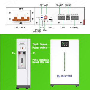 <span class=keywords><strong>Batterie</strong></span> BEES TECH en stock en Europe avec Life Status 280ah 51.2v 300ah, boîtier noir Lifepo4 Ttn Wall 10.24kwh/51.2v/200ah - Product Image 2