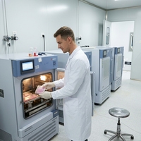 Incubadora de Temperatura Constante de Sobremesa con Agitación para Laboratorio Médico, Microbiología y Bioquímica