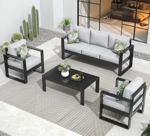 Set <span class=keywords><strong>da</strong></span> <span class=keywords><strong>Giardino</strong></span> <span class=keywords><strong>con</strong></span> Divano e <span class=keywords><strong>Tavolo</strong></span> per Esterni, Arredamento <span class=keywords><strong>da</strong></span> Patio E-commerce, Vendita Calda, Montaggio Rapido, Set Conversazione per Terrazza - Product Image 5