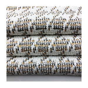 Vendita calda di cappotti in tessuto Jacquard in poliestere Jacquard 275gsm abiti stile Chic Lurex Hound tinta in filato liscio Memory Jersey borse - Product Image 6