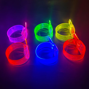 Ismart âm thanh kích hoạt Glowing <span class=keywords><strong>LED</strong></span> Light up dây đeo cổ tay nhấp nháy <span class=keywords><strong>LED</strong></span> Vòng đeo tay cho tổ chức sự kiện - Product Image 6