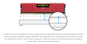 Kit de mémoire c-COR-SAIR VENGEANCE LPX 16 Go/32 Go (2 x 16 Go) DDR4 DRAM 3200/3600 MHz C18 - Noir - Product Image 3