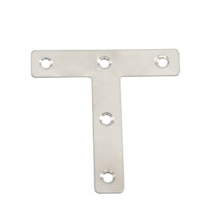 Support d'angle en forme de T en acier inoxydable, 5 trous, pour support d'étagère d'armoire, connecteur d'angle - Product Image 2