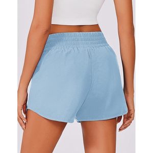 FOXA Pantalones cortos para correr de cintura alta para mujer, forro de malla de 2,5 pulgadas, de secado rápido, con bolsillos con cremallera, pantalones cortos deportivos para entrenamiento - Product Image 2