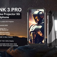 Teléfono Móvil 8849 Tank 3 Pro 5G con Android 13, Proyector, Visión Nocturna de 64MP, Cámara de 200MP, Cargador Rápido de 120w, 120HZ Unihertz