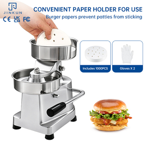 Máy làm bánh mì kẹp thịt cỡ 6 inch 150mm, máy ép bánh mì kẹp thịt thương mại để làm thịt bánh mì kẹp - Product Image 3