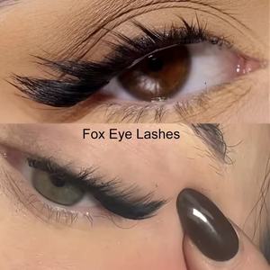 ชุดต่อขนตาปลอมแบบทำเอง Fox Eye Yalee  แบบตัดสำเร็จ  ขนตาแบบกลุ่ม  ขนาด L  ความหนา 0.07 มม.-0.10 มม.  สไตล์ธรรมชาติ  สำหรับใช้ที่บ้าน  12 ชิ้น - Product Image 4