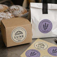 Autocollants d'emballage transparents, impressions personnalisées de codes QR, étiquettes de logo de boutique, identification des produits de vente au détail