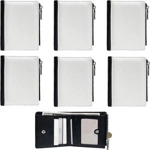 10 Pezzi Portafogli Vuoti per Sublimazione, <span class=keywords><strong>Regali</strong></span> di San Valentino, Portafogli <span class=keywords><strong>Personalizzati</strong></span> in PU, Portamonete Fai-da-Te con Logo e <span class=keywords><strong>Foto</strong></span> per la Festa del Papà - Product Image 2