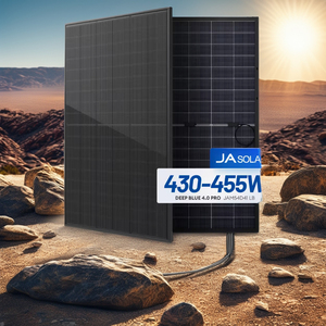 Panneaux solaires <span class=keywords><strong>JA</strong></span> 430w 435w 440w 450w JAM54D41 LB Type N Bifacial Double Verre Haute Efficacité Mono Tout Noir Module 445w 455w - Product Image 1