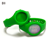 Bracelet RFID NFC en silicone souple étanche personnalisable en usine, mini-étiquette réglable pour bracelet de localisation pour enfants