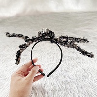 Serre-tête araignée Halloween transfrontalier en tissu, décorations de fête effrayantes, accessoires de scène