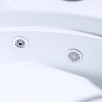 Baignoire SPA d'angle à jets personnalisée, directement de l'usine, économique avec éclairage coloré pour usage commercial et domestique