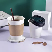 Gobelets en PET à double paroi populaires, 18oz, 20oz, 24oz, jetables avec couvercle, pour le thé, le café, les fêtes