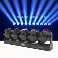 Barre de projecteurs LED motorisés ACME Channel 5x120W avec zoom, matrice de faisceaux, éclairage de scène DMX avec anneau de contrôle unique, éclairage DJ DMX pour discothèque