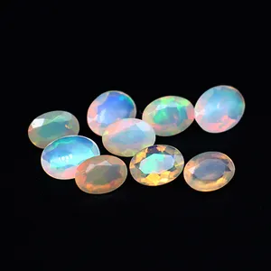 SGARIT Fine Jewelry 3*5mm-8*10mm Oval Shape Natural Fancy Opal Rainbow Color For Custom Jewelry Loose Gemstone Opal Stone