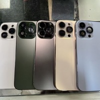 Boîtier arrière de batterie pour iPhone 13 Pro Max, châssis arrière avec petites pièces, haut-parleur et grille anti-poussière