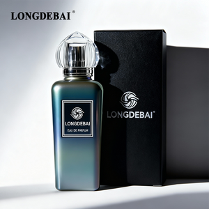 Nuevo Lanzamiento: Lujosa Botella de Perfume Personalizada con Diseño Crimpado, 50ml 100ml, Cuadrada, de Vidrio Electrochapado, Vacía, con Caja de Empaque - Product Image 1
