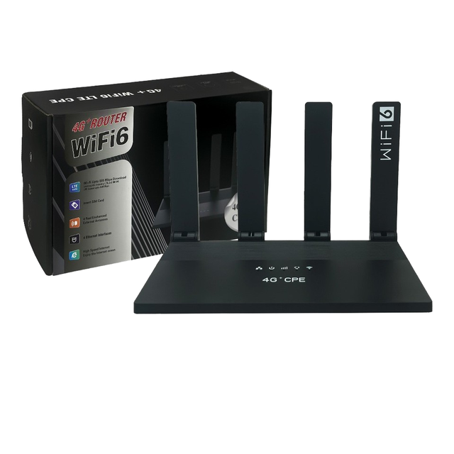 4G LTE Wireless Router with Wifi6 Can Insert Sim Card for Home or Office Use