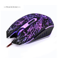 Penjualan terlaris harga promosi 2400 DPI dengan lampu RGB Mouse Gaming berkabel untuk Desktop dan Laptop komputer
