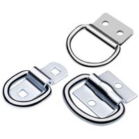 Ancrages de fixation de cargaison à anneau en V, à visser sur remorques, camions, pick-ups, fourgonnettes, crochets de traction en D encastrés pour remorques, camping-cars, bateaux