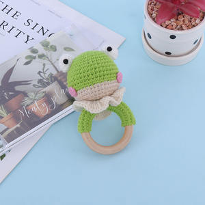 <span class=keywords><strong>Sonaglio</strong></span> Crochet Baby massaggiagengive Baby <span class=keywords><strong>sonaglio</strong></span> giocattolo <span class=keywords><strong>Amigurumi</strong></span> Animal <span class=keywords><strong>sonaglio</strong></span> neonato doccia regalo anello massaggiagengive - Product Image 4