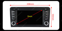 Autoradio MEKEDE Android 14 8+128 Go pour Audi A3 S3 2003-2012 Vidéo Car-play+auto Bouton lumineux GPS Navigation Système audio de voiture