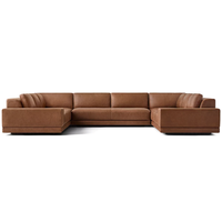 Canapé de salon de luxe sur mesure pour hôtel, canapé modulaire artisanal, revêtement en cuir écologique, confortable