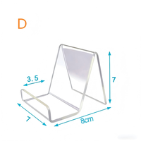 Support de téléphone portable rotatif pliable écologique en acrylique transparent personnalisé