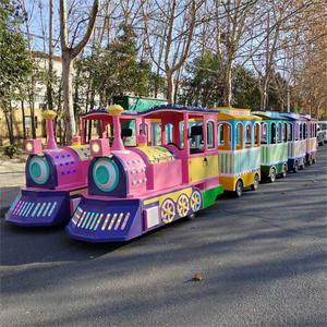 Paseo en tren eléctrico de alta calidad para niños para Parque de Atracciones centro comercial centro de negocios batería de acero fábrica venta completa - Product Image 5