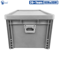 Boîte de rangement en plastique personnalisée avec logo imprimé, robuste, pour le transport de bulletins de vote et d'outils électoraux
