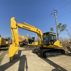 Transport Gratuit pour Projets d'Infrastructure : Excavatrice Hydraulique sur Chenilles d'Occasion Komatsu PC160 de 16 Tonnes avec Rétrocaveuse - Product Image 1