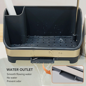 Organizzatore per Lavello in Acciaio Inox Masthome, Porta Spugne con Supporto per Panni, Accessori per Pulizia Cucina - Product Image 4