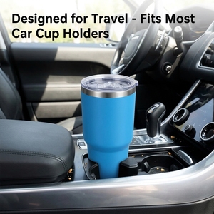 Tazza Termica per Caffè con Coperchio Magnetico 20oz 30oz, Bicchiere in Acciaio Inox a Doppia Parete con Cannuccia - Product Image 6