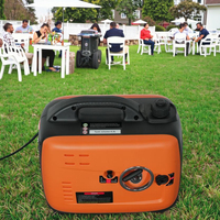 Tragbarer Inverter-Generator für Zuhause, Benzin, 50/60Hz, 3kVA, 220V/380V, 1-5KW, 4-Takt, leichter Benzin-Stromerzeuger, EPA, Seilzugstarter, 24V