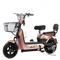 Vélo électrique urbain de haute qualité à bas prix, moteur arrière sans balais de 500 W, batterie au plomb-acide, capteur électronique, longue autonomie