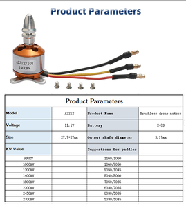 फैराडी 10 मिमी ई 88 शक्तिशाली डीसी ब्रशलेस ब्लेडग 10 किलोग्राम ड्रोन मोटर्स 5 किलो पेलोड ड्रोन मोटर 12 वी डी सी ब्रशलेस मोटर ड्रोन - Product Image 4