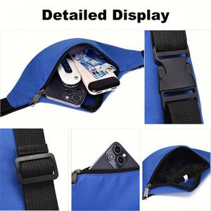 Riñoneras Oxford Casuales Impermeables con Logotipo Personalizado, Riñonera Deportiva Multicolor para Hombre, Riñonera Personalizada - Product Image 6