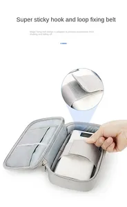Organizador de Cables Portátil, Bolsa de Almacenamiento Impermeable para Banco de Energía, Estuche para Cables Digitales, Estuche para Auriculares de Tela Oxford - Product Image 5