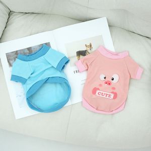Sudadera con capucha de poliéster con diseño de perro de dibujos animados para mascotas, ropa para otoño e invierno, azul, amarillo, rosa - Product Image 4
