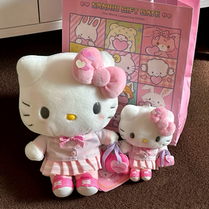 8 inch/20 cm sanrios HelloKitty loạt trường đồ chơi sang trọng-động vật nhồi bông màu hồng, mềm mại và âu yếm, tuyệt vời cho thời gian chơi và thu thập - Product Image 1