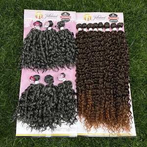 Julianna, оптовая продажа, плетеная упаковка, органический протеин, био-волокно, шелковистые длинные синтетические вьющиеся пучки волос - Product Image 4