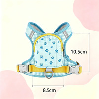 Sac à dos respirant en maille avec motif de patte imprimé en 3D, en polyester, pour chien, avec service OEM/ODM pour la promenade en extérieur