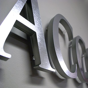 3D espejo pulido Morden Acero inoxidable letras personalizado negocio 3D Hotel hogar pegatina dirección Puerta etiqueta - Product Image 2