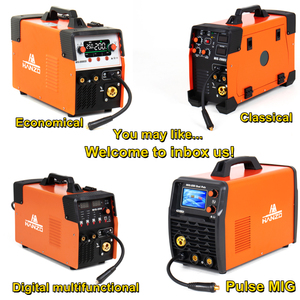 Hanzo Nouvelle Machine à Souder Portable 5-en-1 Inverter IGBT CO2/<span class=keywords><strong>MAG</strong></span>/TIG/MMA/Gaz MIG 180-250A Fil de 0,8 mm Cycle de Travail 60% Certifiée CE - Product Image 6