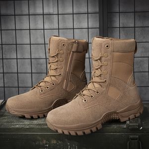 Botas Tácticas de Gamuza Negra DFU48-02 para Hombre, Botas de Senderismo Impermeables, Ligeras, Resistentes, para Trabajo - Product Image 3